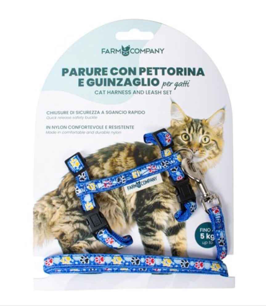 Arnés con Correa Azul Estampado