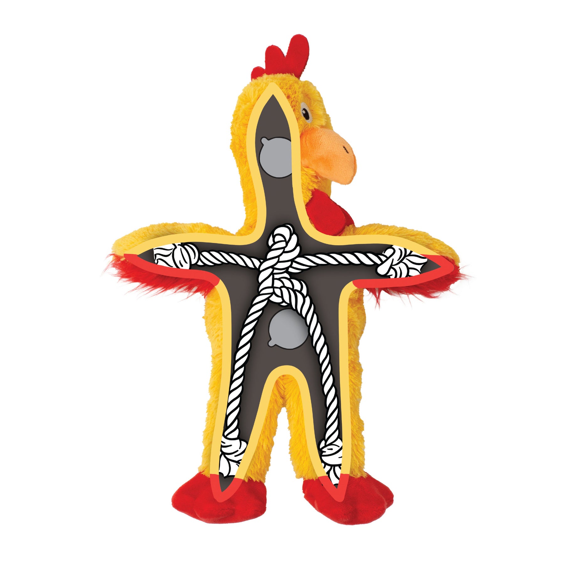 Kong Pollo con Cuerda y Sonido