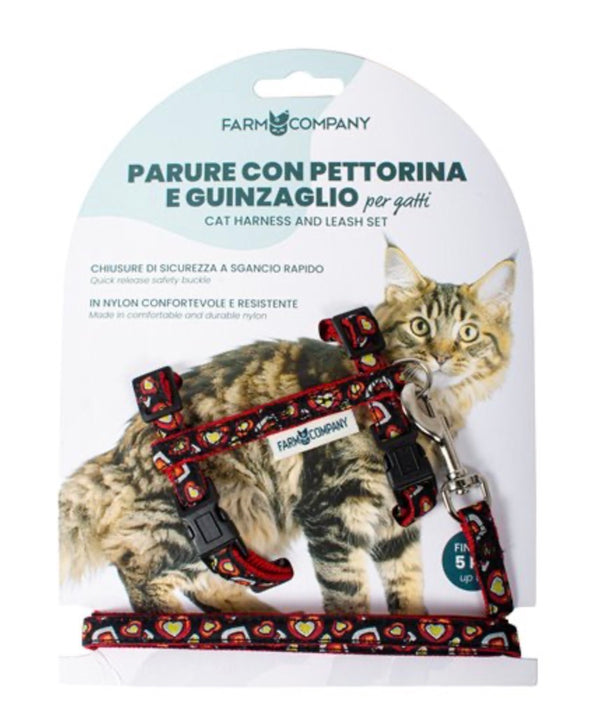 Arnés con Correa Corazones