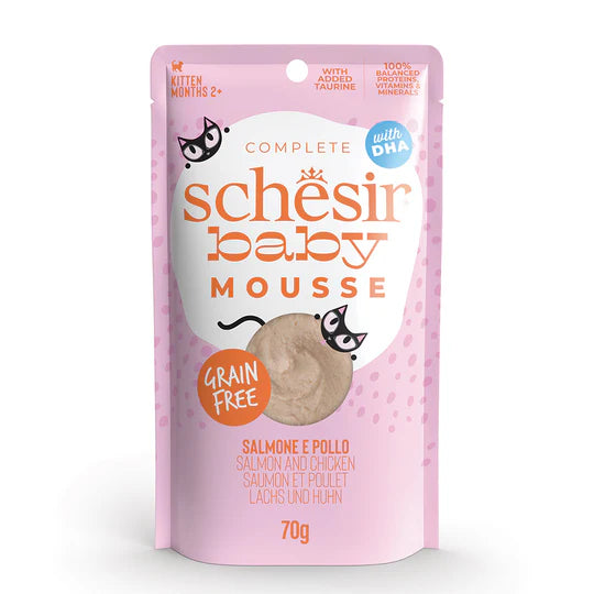 Schesir Baby Mousse Salmón y Pollo Schesir