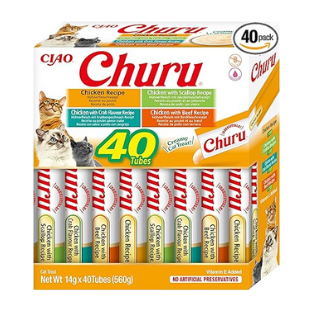 Caja Churu Variedades Pollo x40 INABA