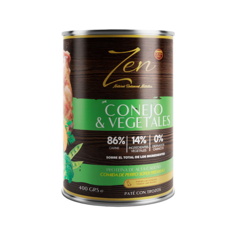 Zen Lata Conejo y Vegetales Zen