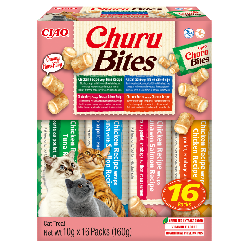 Churu Bites Multipack 16 packs 4 sabores